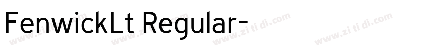 FenwickLt Regular字体转换